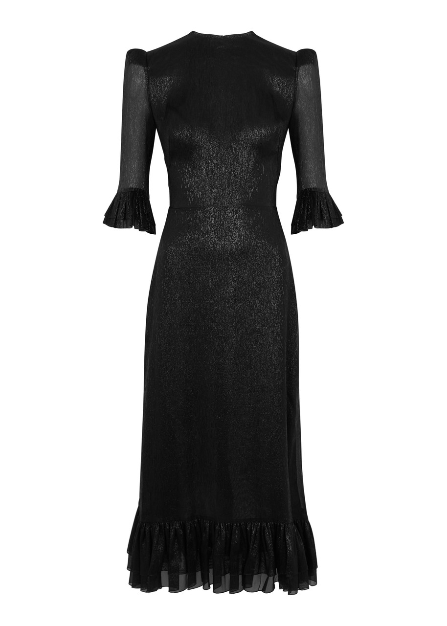 THE VAMPIRE'S WIFE The Falconetti silk-blend lamé midi dress