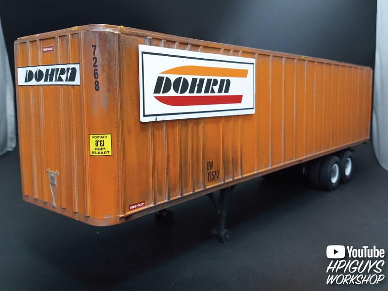 1/25 AMT 40' Fruehauf Exterior Post Trailer Dohrn Plastic Model