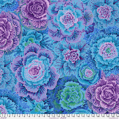 FreeSpirit Fabrics | Brassica - Blue| Kaffe Fassett Collective