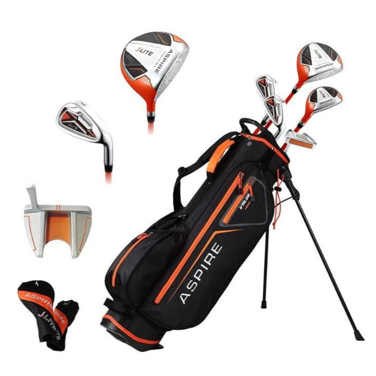 Aspire JLite 5 Club Kids Golf Set for Ages 9-12 Orange