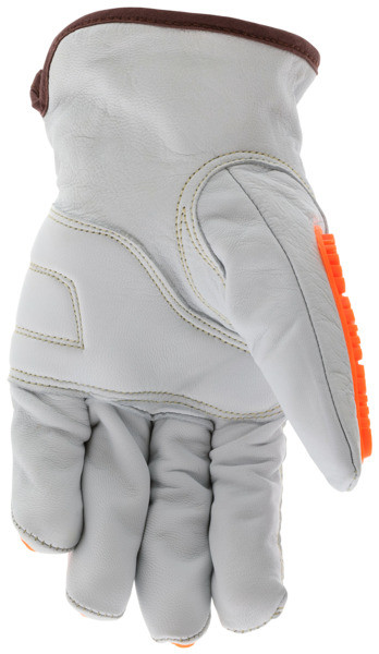 36136KDP - Goatskin Leather Cut Resistant Drivers Work Gloves TPR Back
