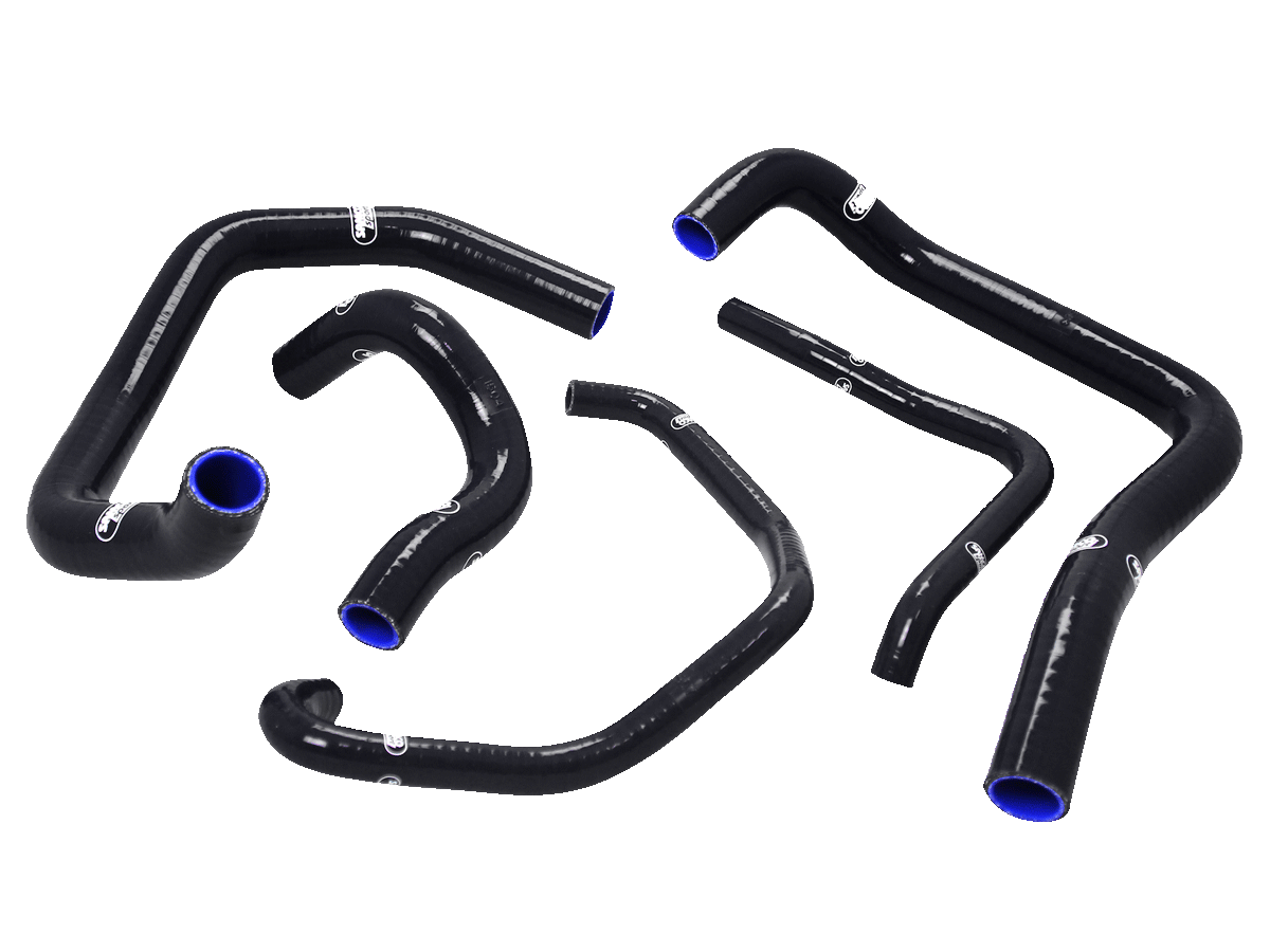Samco Radiator Hose Kit Kawasaki ZX-6R (05-06) (Black): MOTO-D Racing