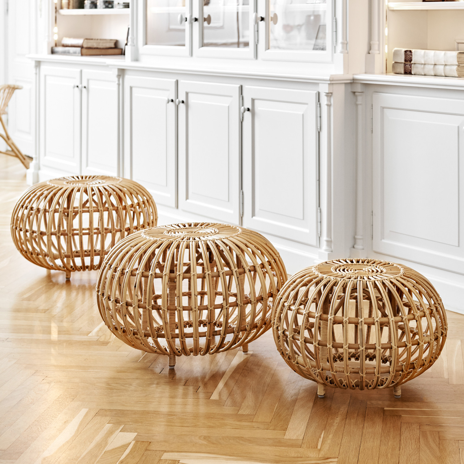 Sika Design Franco Albini Ottoman Large - Rattan Foot Rest