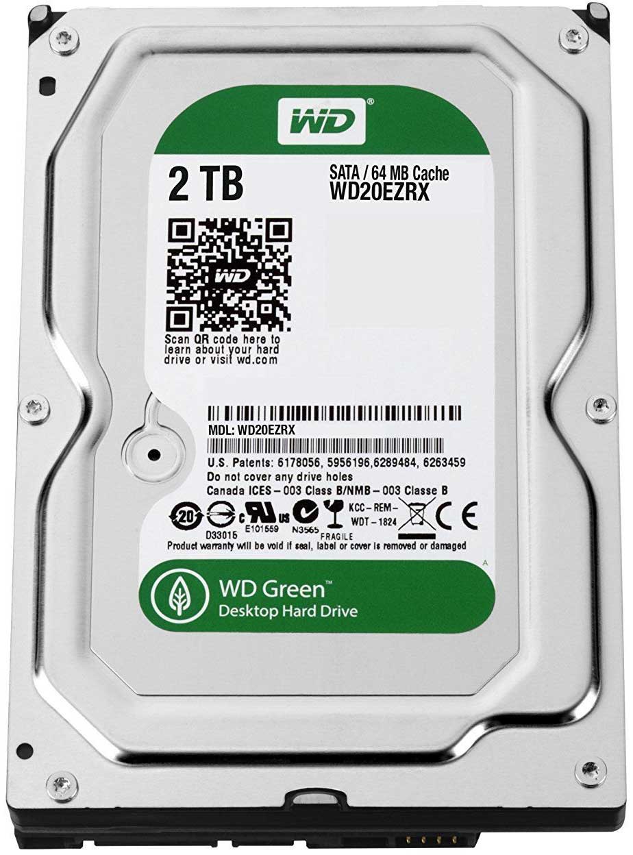 Western Digital WD20EZRX-00D8PB0 - 2TB 7.2K RPM 64MB Cache SATA