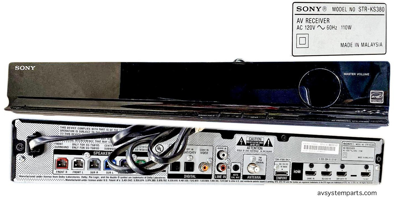 Sony STR-KS380 3D Home Theater Receiver 5.1 Ch HDMI 1000 W