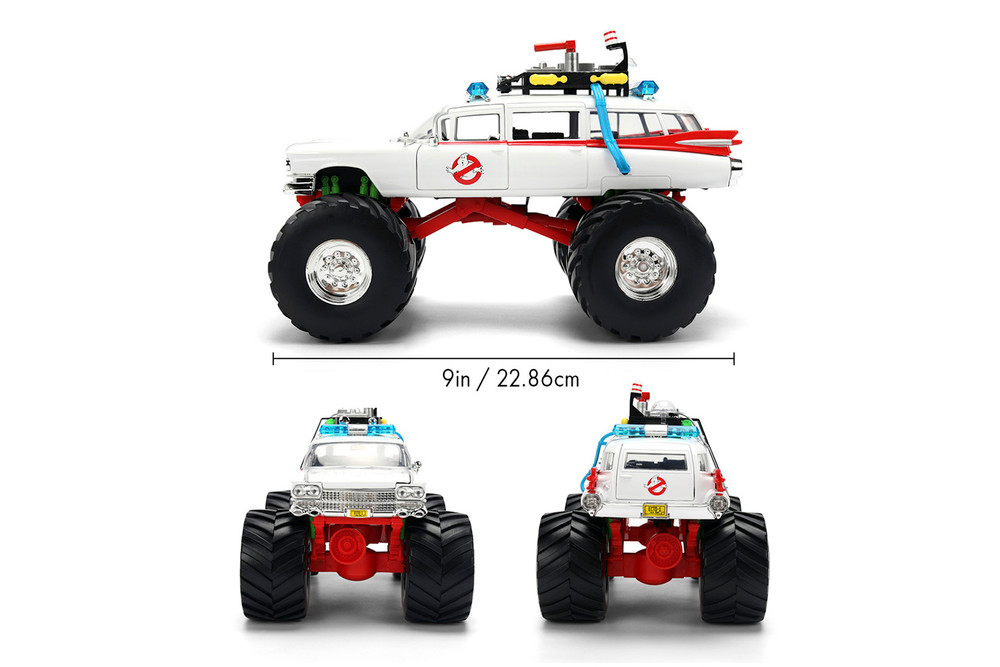 Ecto-1 Cadillac Ambulance Monster Truck, Ghostbusters - Jada Toys