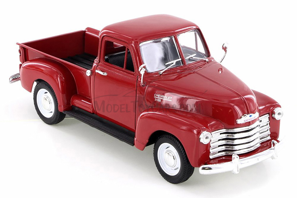 1953 Chevy 3100 Pick-Up Truck, Red - Welly 22087W-MJ-RD - 1/24
