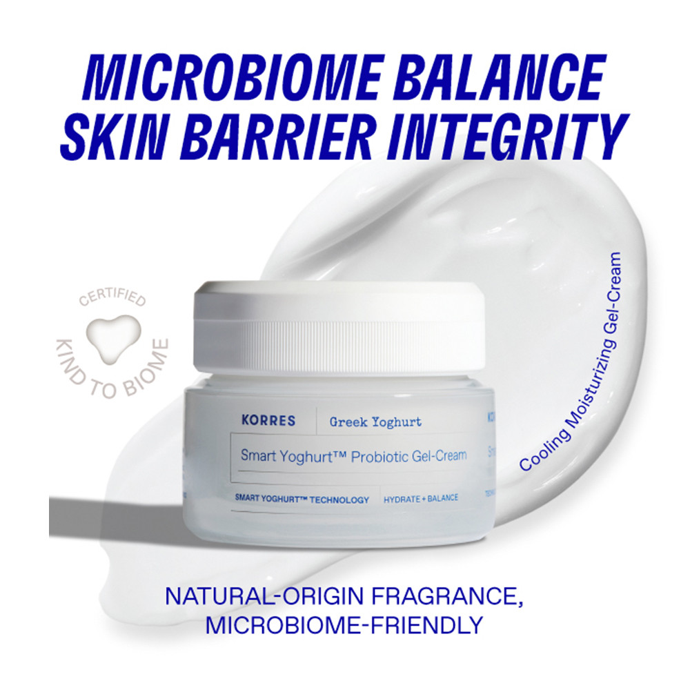 Korres Smart Yoghurt Probiotic Gel-Cream 40ml | Bath & Unwind