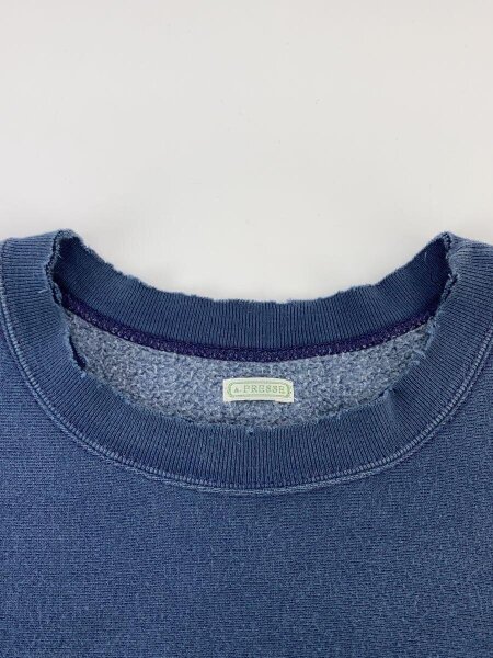 A.PRESSE(アプレッセ) / 22FW/Vintage Sweatshirt/ヴィンテージ