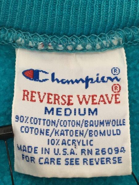 Champion(チャンピオン) / リバースウィーブ/スウェット/M/ブルー/刺繍
