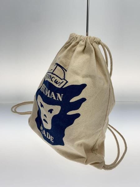 HUMAN MADE(ヒューマンメイド) / ナップサック/リュック/コットン/WHT