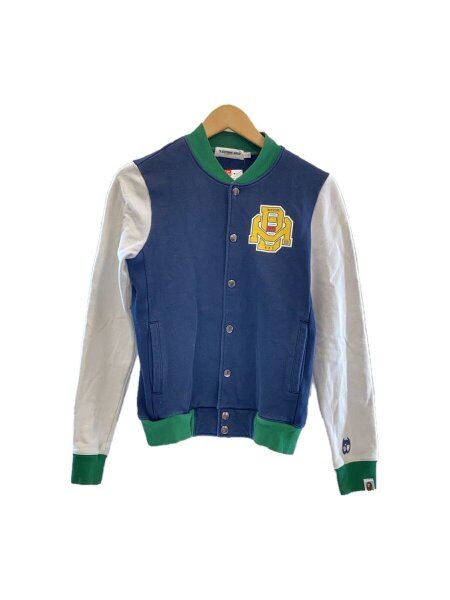 A BATHING APE(アベイシングエイプ) / スタジャン/S/コットン/NVY