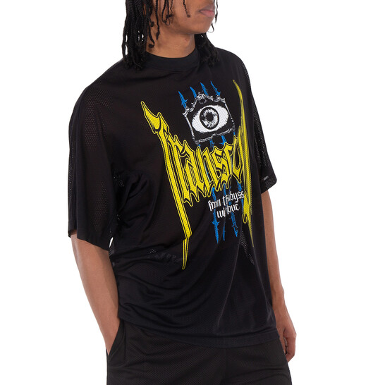 Burberry Slogan Print Nylon Mesh T-shirt, Size X-Small 8070147