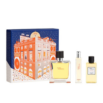 Hermes Men's Terre d'Hermes 3pcs EDT Gift Set Fragrances
