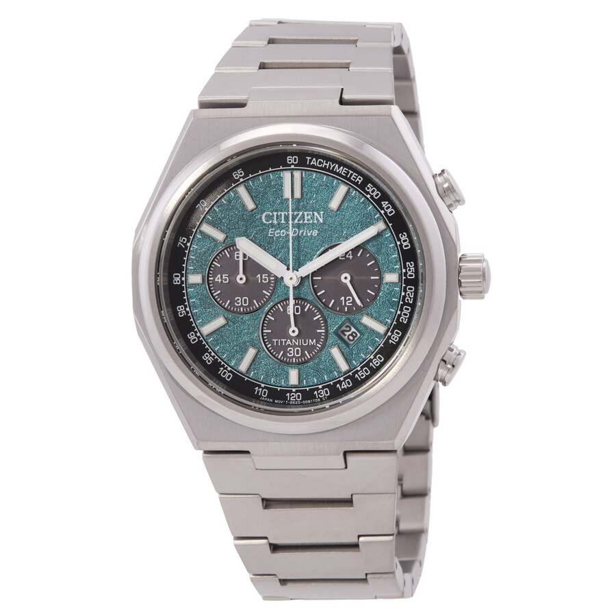 Citizen Zenshin Chronograph Green Dial Men's Watch CA4610-85X
