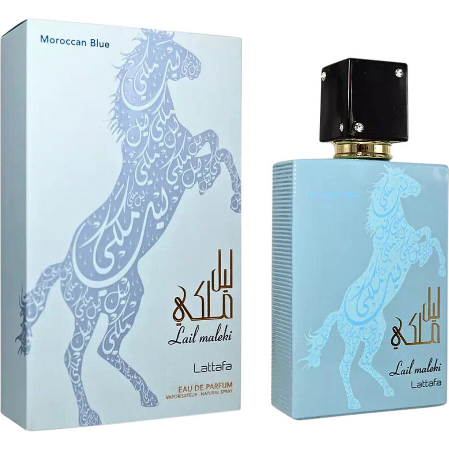 Lattafa Unisex Lail Maleki Morrocan Blue EDP Spray 3.4 oz