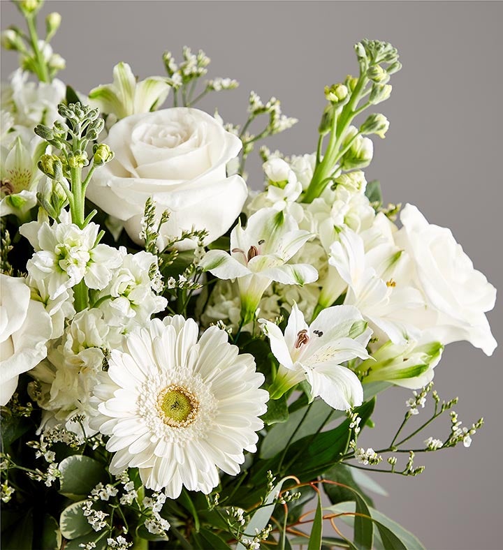 Treasured Memories™ All White from 1-800-Flowers.com | SendFlowers.io