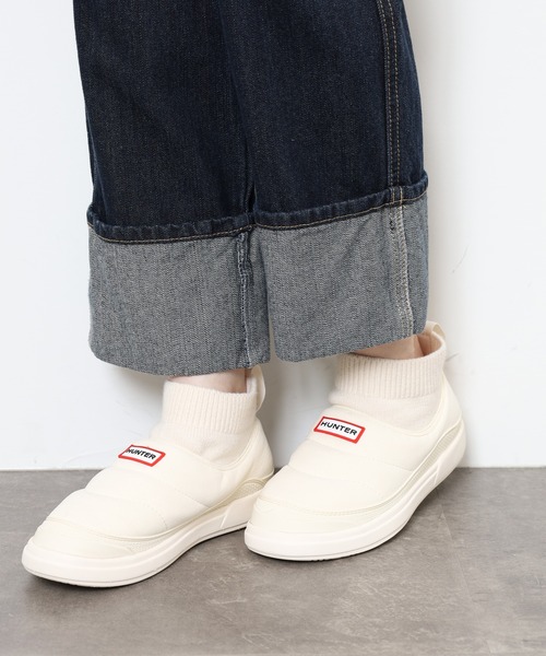 HUNTER | HUNTER IN/OUT イン/アウト カフ ニットブーツ パファー