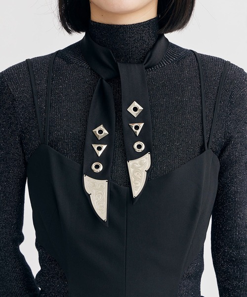 TOGA | 【TOGA TOO/トーガトゥ】Metal ribbon tie - Buyee, an Online