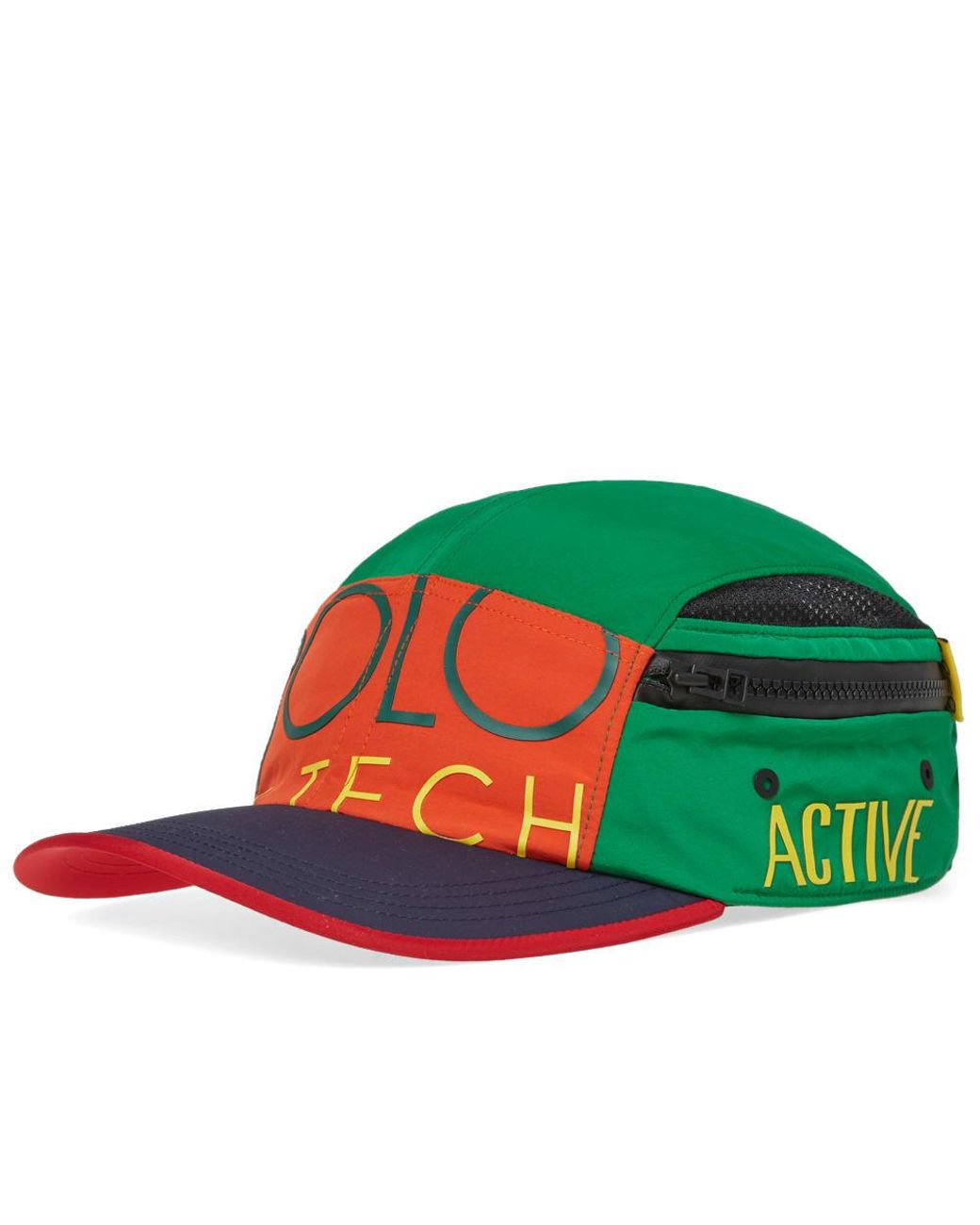 Polo Ralph Lauren Hi-tech 5 Panel Cap in Green for Men | Lyst