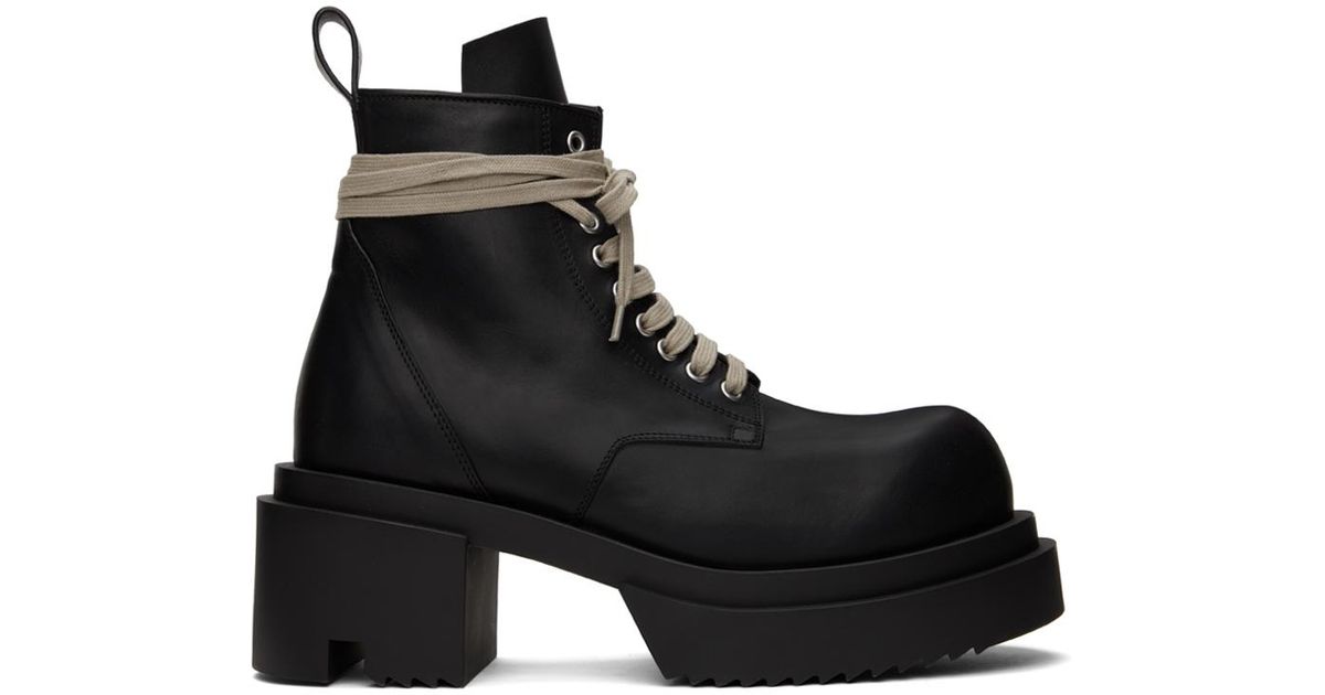 メンズ Rick Owens Low Army Bogun ブーツ ブラック | Lyst