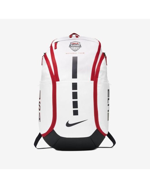 Nike Hoops Elite Team Usa Basketball Backpack in White for Men | Lyst