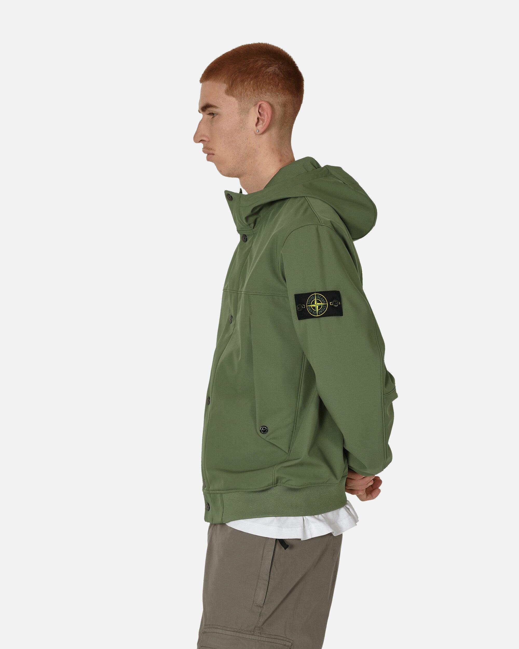Stone Island Light Soft Shell-R Jacket Musk in Green for Men | Lyst