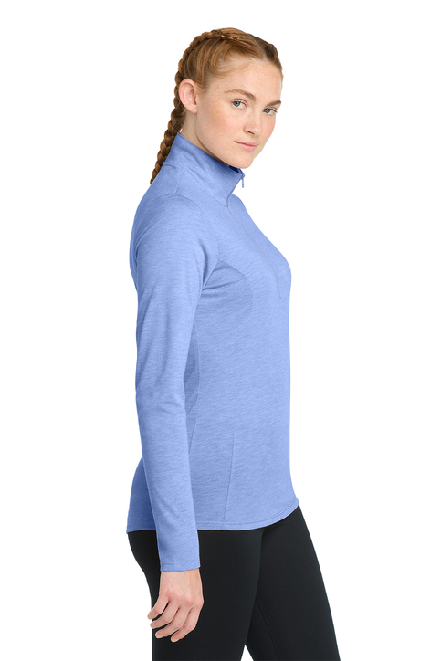 Sport-Tek Women's PosiCharge Tri-Blend Wicking 1/4-Zip Pullover