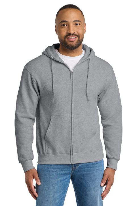 Port & Co Essential Fleece Full-Zip Hooded Sweatshirt | Product