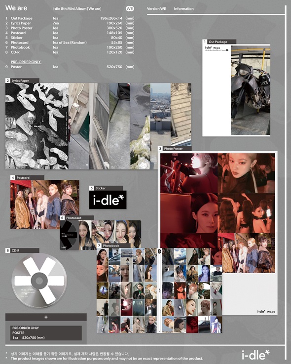 i-dle 8th Mini Album『We are』が限定特典付きで2025年6月リリース