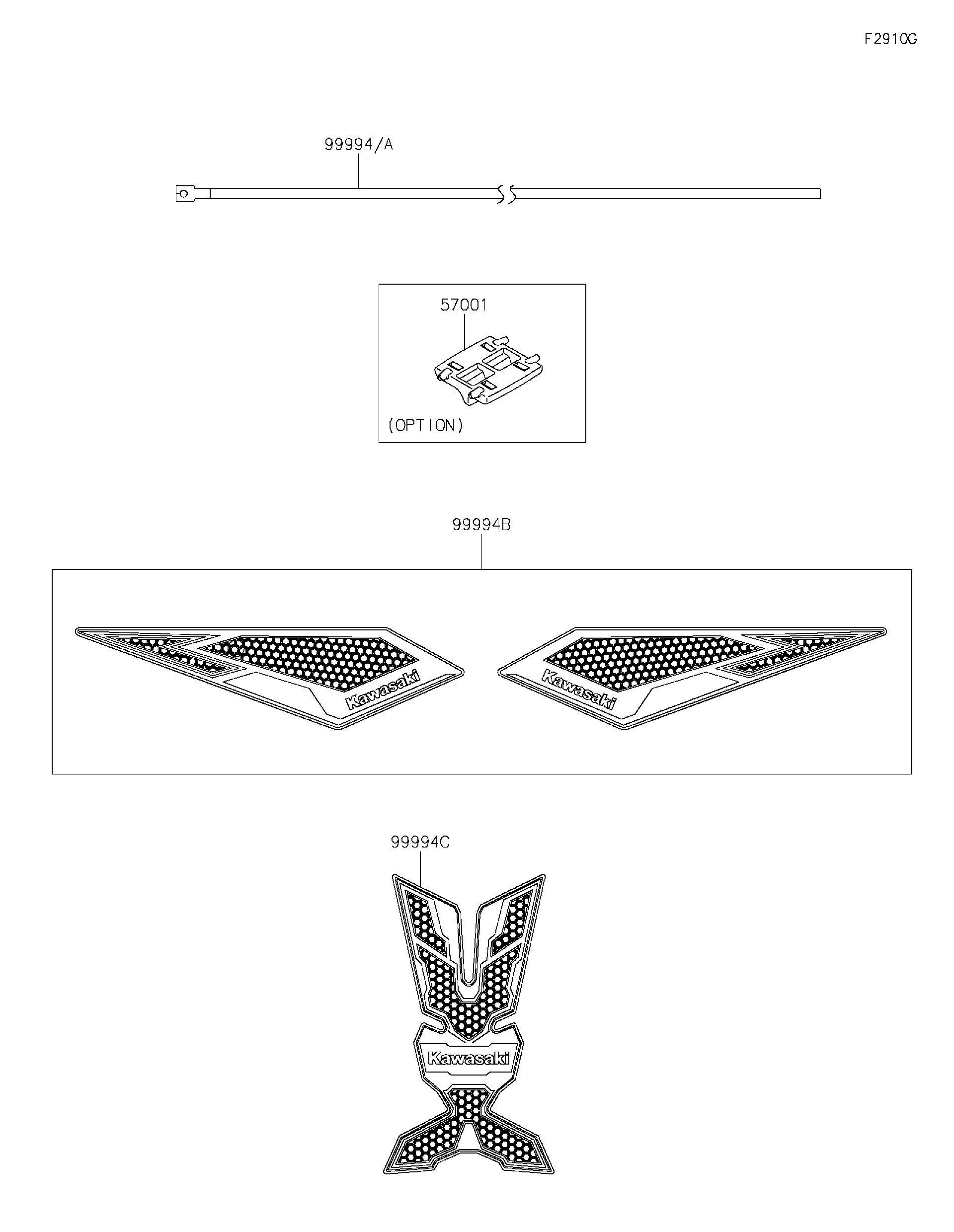 2026 Kawasaki Motorcycles Parts-Finder Diagrams | Brushy Mountain
