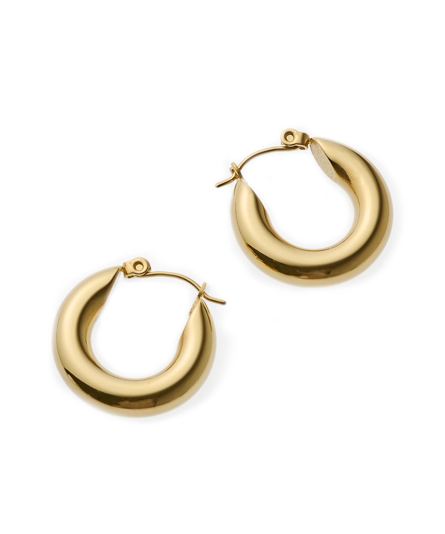 ゴールド]シンプルフープピアス