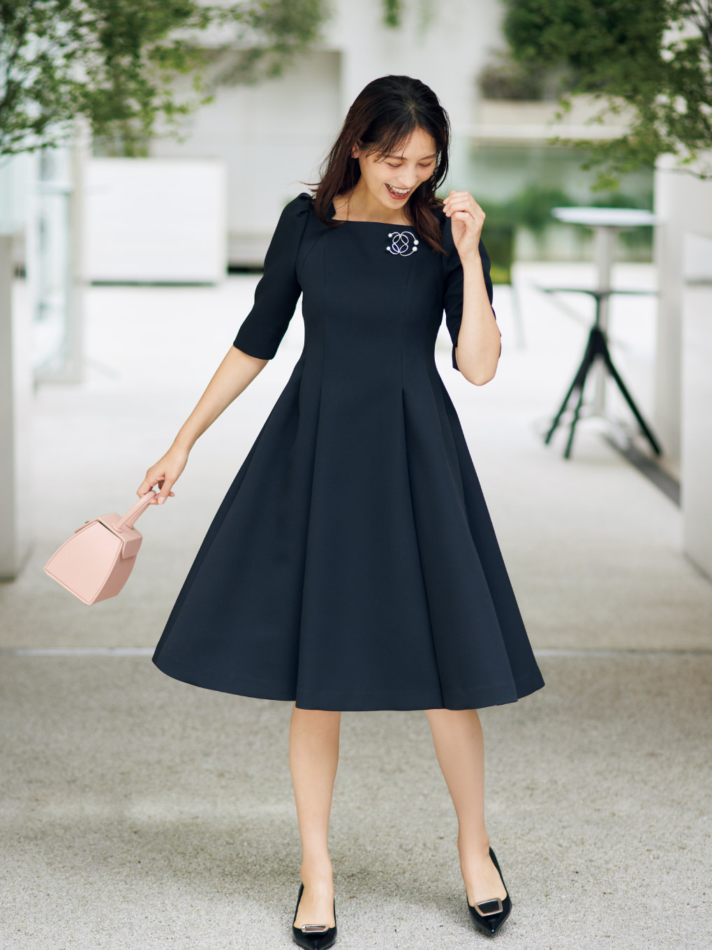 セルフォード ネイビーワンピース 38 size 濃紺