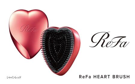 シャインレッド】ReFa HEART BRUSH 美容 リファ ハートブラシ ヘアケア