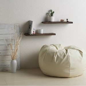 ハナロロ】 ビーズクッション オニオンソファ170リットル レザーカバー