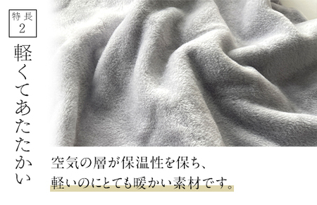 ザ・毛布「プレミアム シルク」グレー シングル 140×200cm シルク毛布