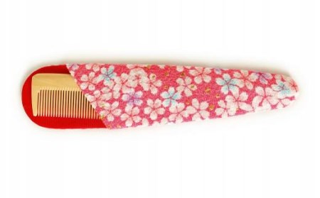 つげ櫛工房『辻忠商店』セット櫛(小)ケース付(さつまつげ) // 櫛 つげ