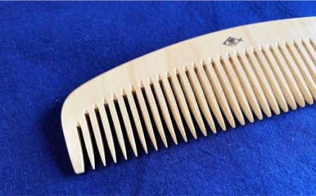 つげ櫛工房『辻忠商店』解櫛4寸8分ケース付【荒歯】(さつまつげ) // 櫛