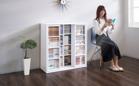 スライド本棚 ダブル ホワイトオーク AKU100549803 | 和歌山県海南市