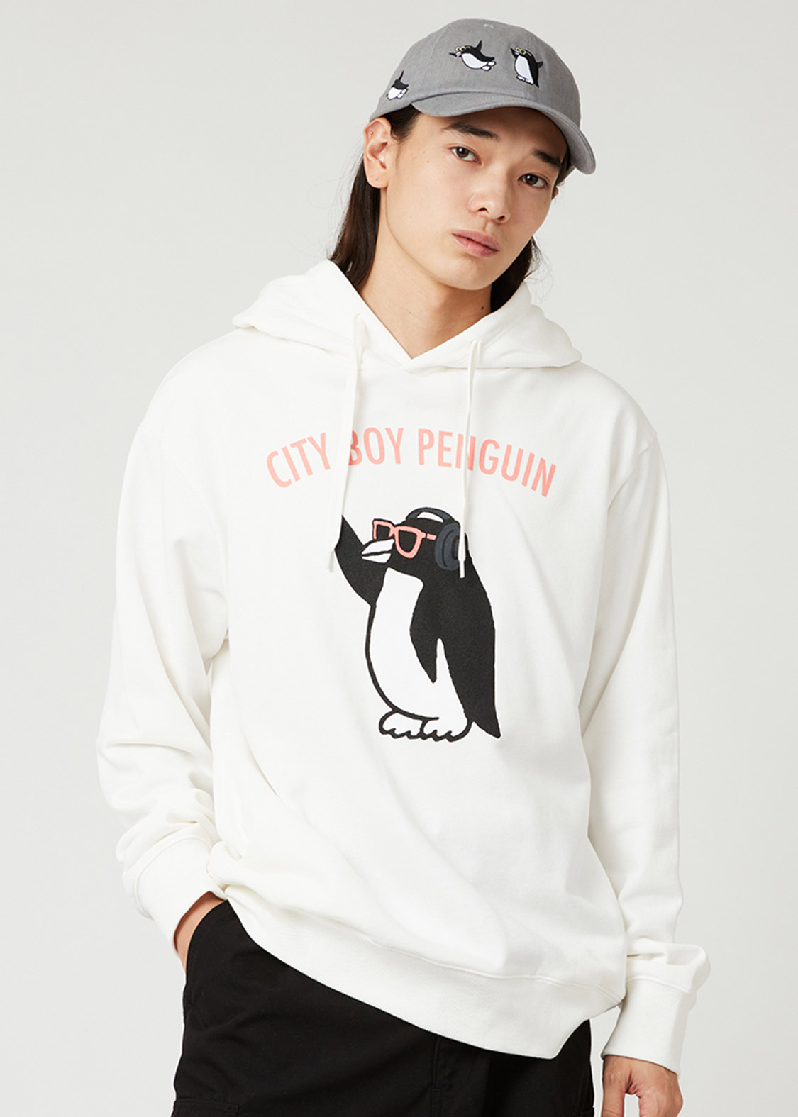 シティボーイペンギン ミュージック｜パーカー｜ユニセックス