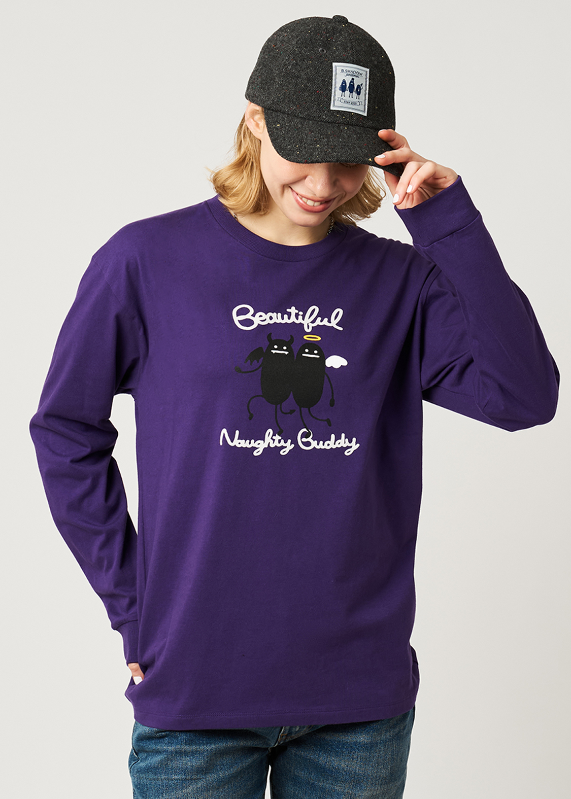 ビューティフルシャドーデビルアンドエンジェル｜長袖Tシャツ｜ユニ