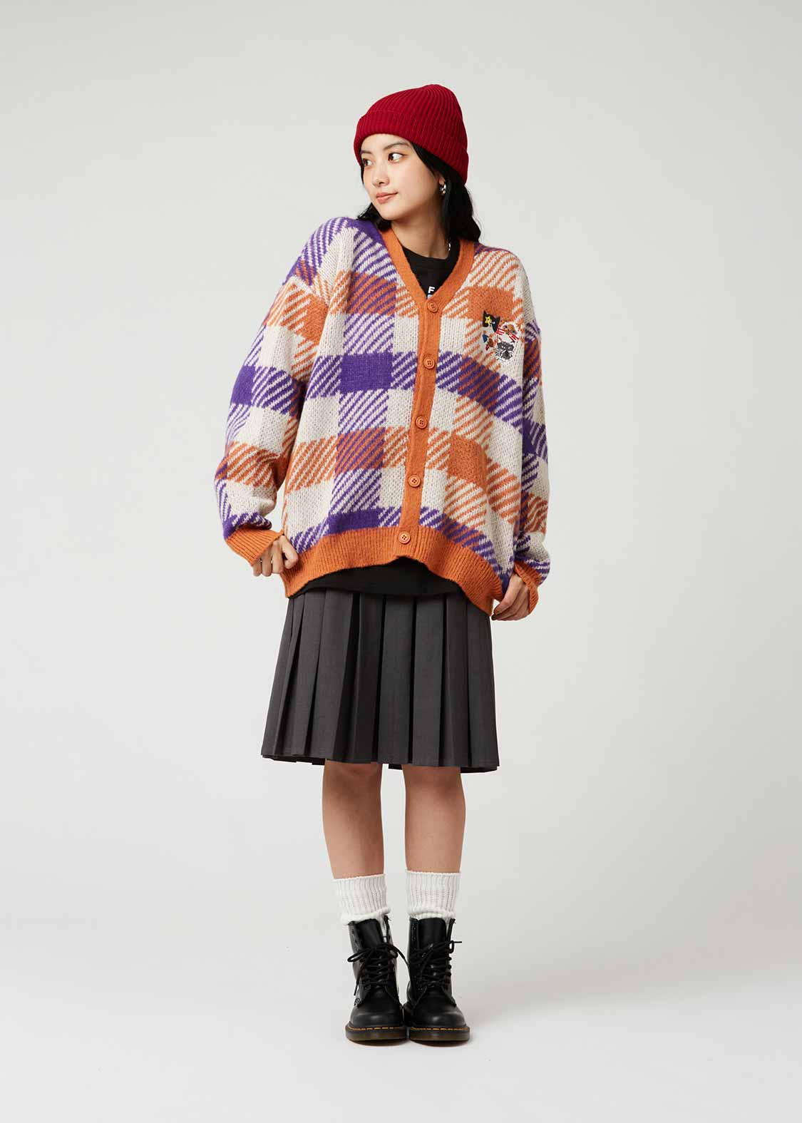 ザ フォーキャッツ フェイス｜ウォッシャブルジャカードシャギーニット