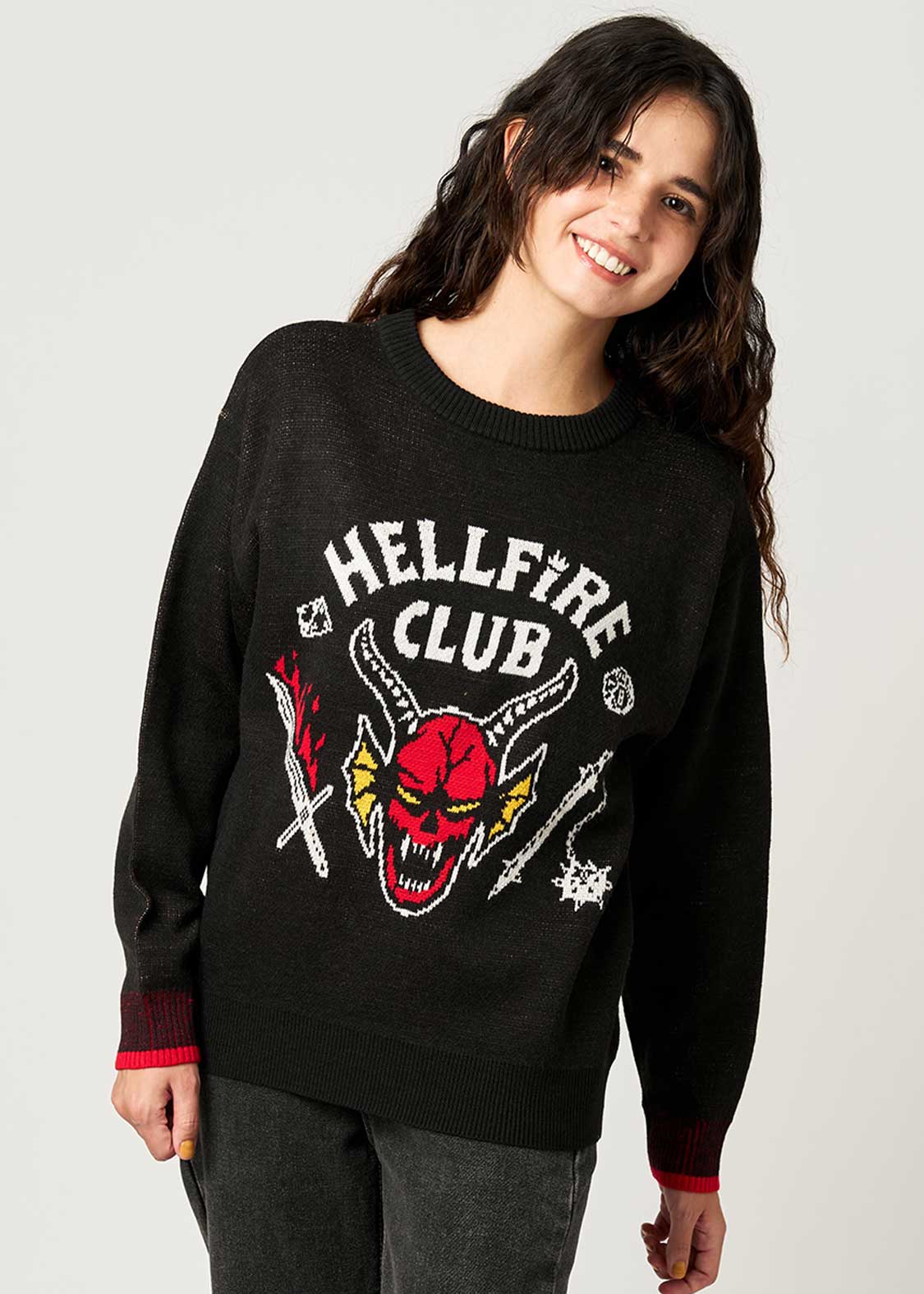 HELLFIRE CLUB｜ジャカードニット｜ユニセックス｜グラニフ(graniph