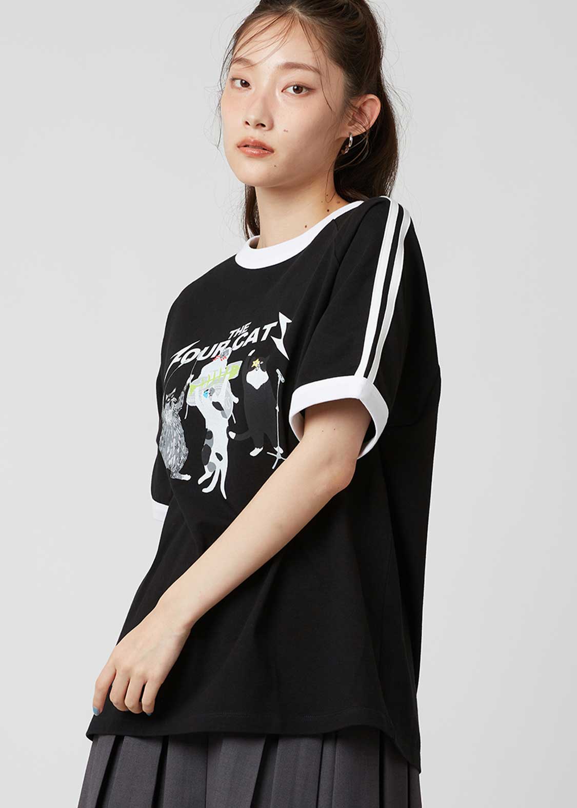 ザ フォーキャッツ バンド｜ラインTシャツ｜ユニセックス｜グラニフ