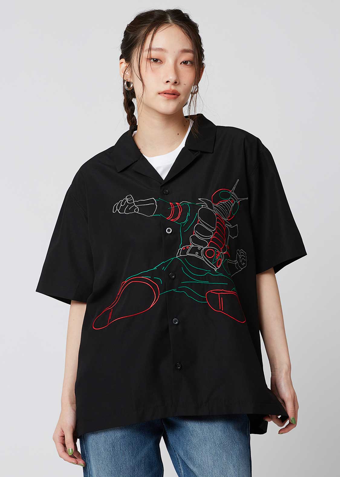V3キック｜ビッグシルエットオープンカラーシャツ｜ユニセックス