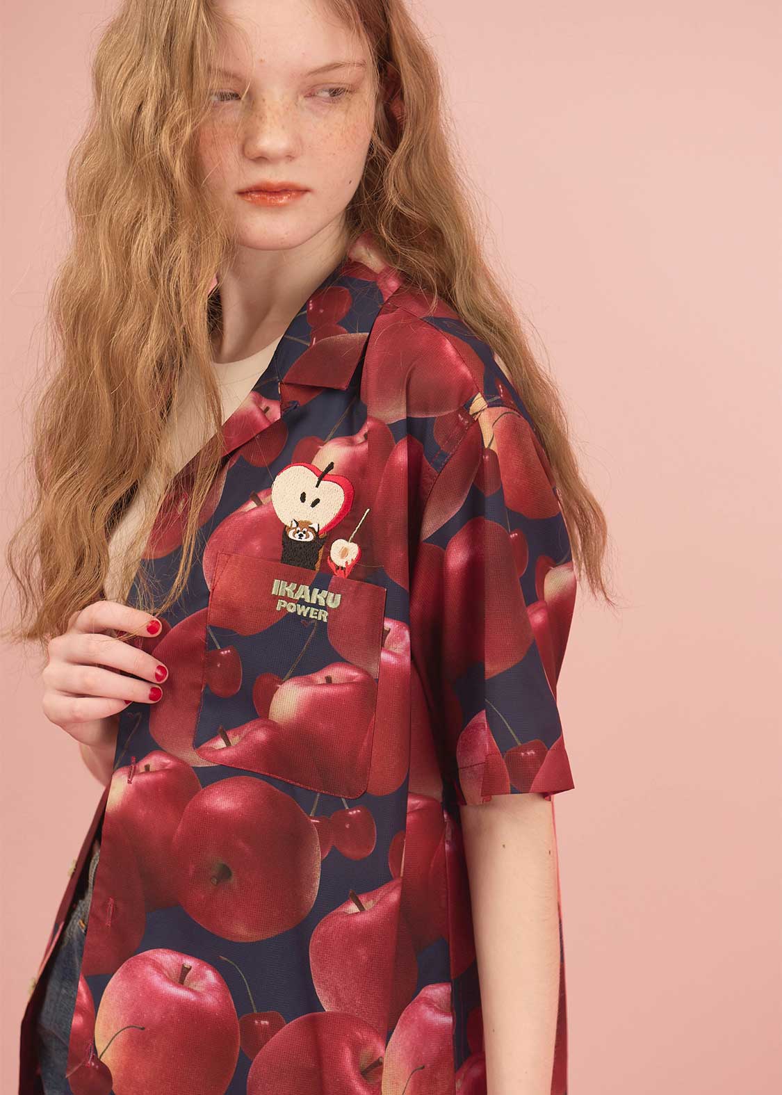 イカクパワー｜ビッグシルエットオープンカラーシャツ｜ユニセックス