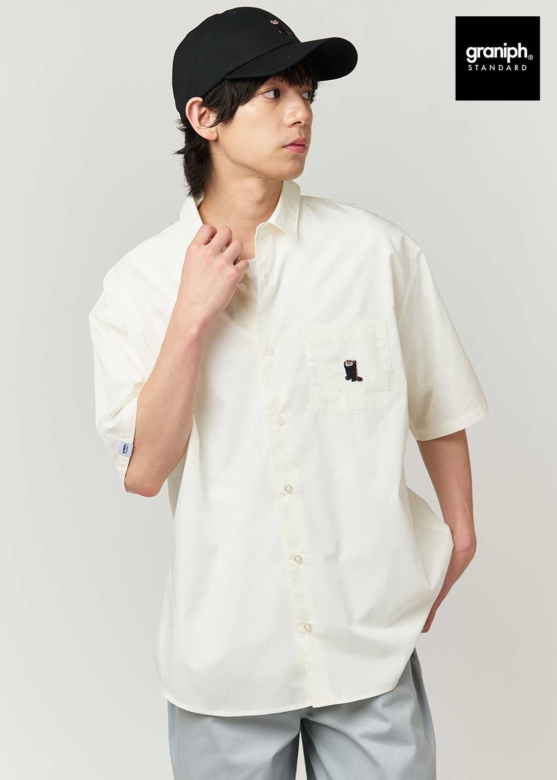 イカク｜ルーズフィット半袖シャツ｜ユニセックス｜グラニフ(graniph