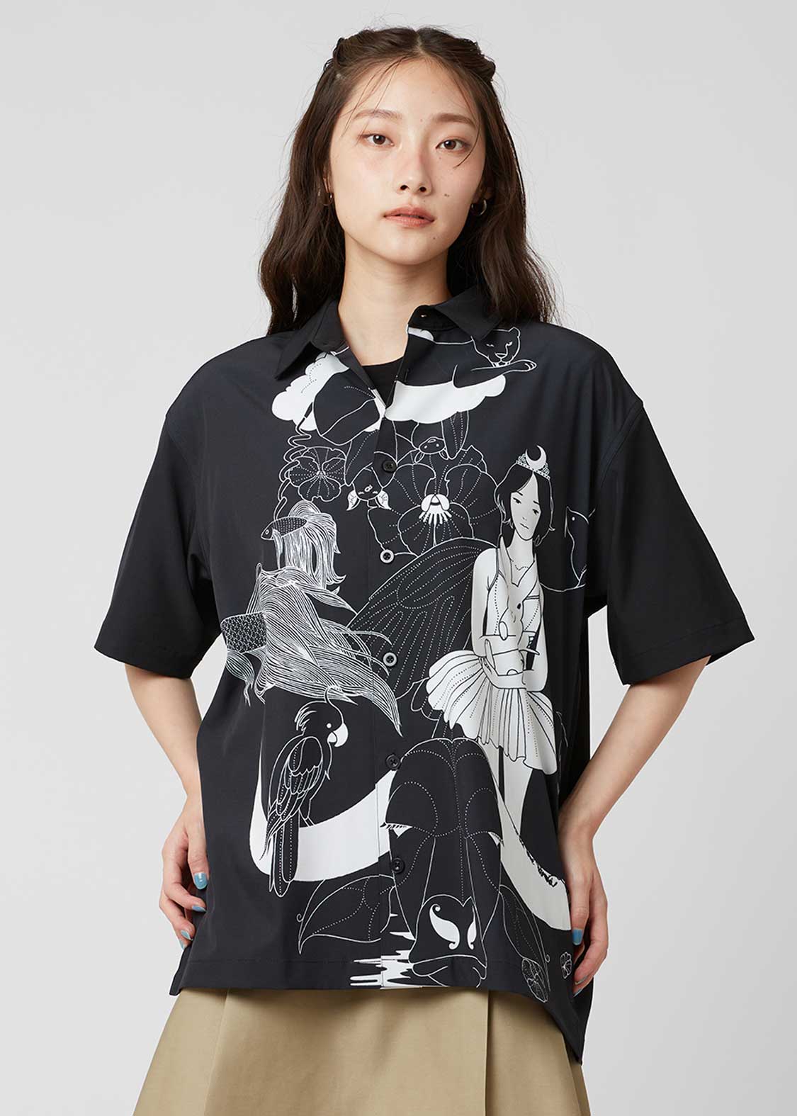 ファンクラブ｜ビッグシルエット半袖シャツ｜ユニセックス｜グラニフ