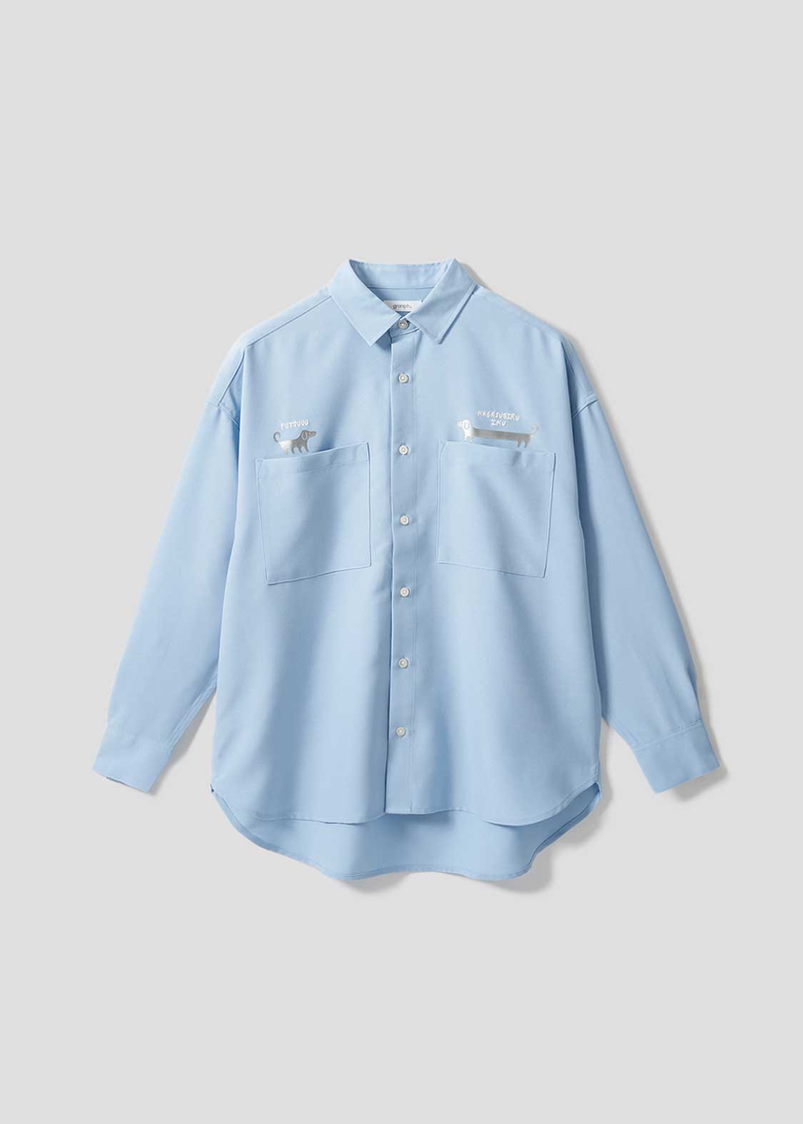 ナガスギルイヌ｜ビッグシルエットポリトロシャツ｜ユニセックス