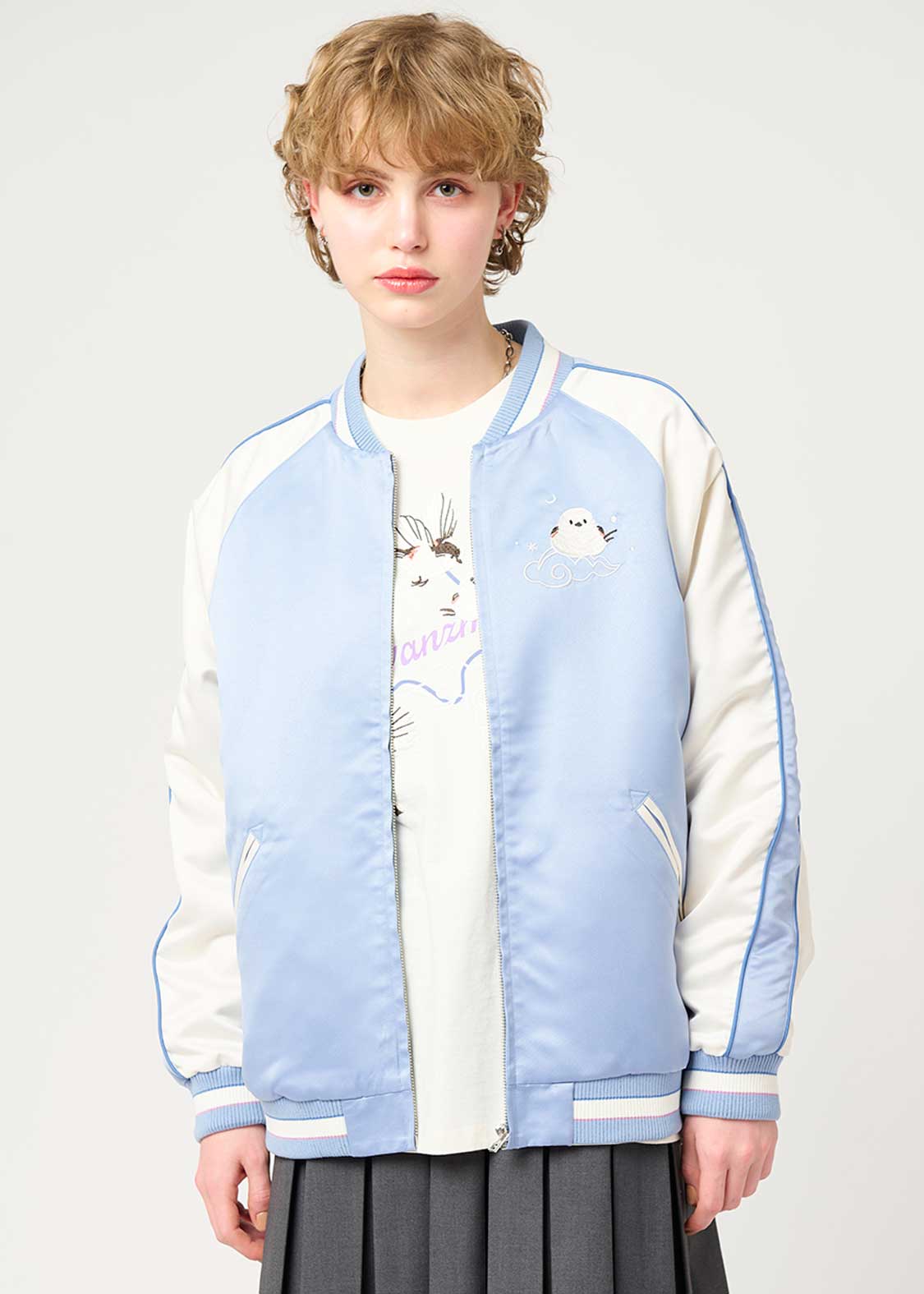 シマエナガ｜スカジャン｜ユニセックス｜グラニフ(graniph)公式